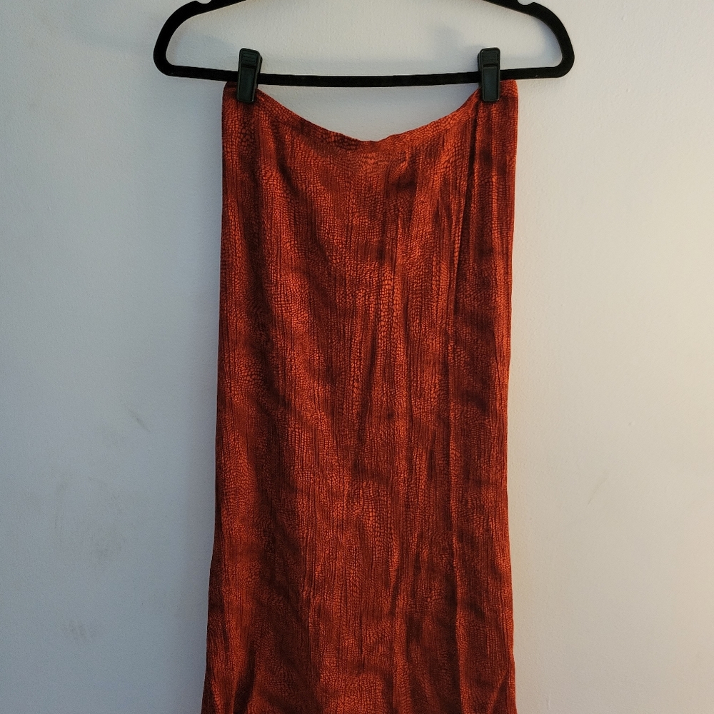 Mid Length Swing Skirt, Exotic Print, Size M - Picture 4 of 4